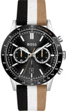 Hugo Boss 1513963 Allure Chronograph Men's Watch – Black Dial & Multicolor Nylon Strap