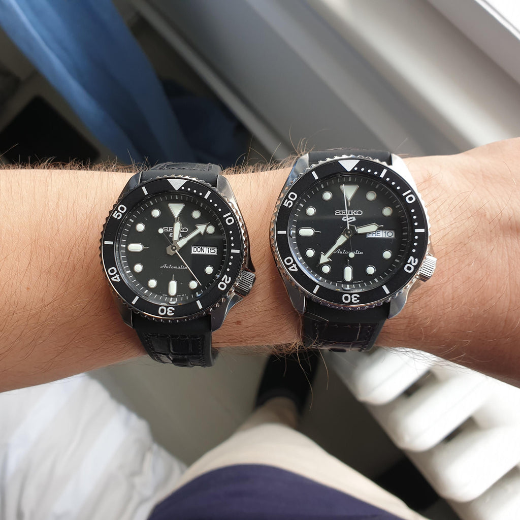 Seiko 5 Sports SRPD65K3 Automatic Men's Watch – Black Dial & Black Silicone Strap