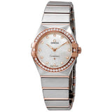 Omega Constellation Manhattan Quartz Diamonds Mother of Pearl Dial Two Tone Steel Strap Watch for Women - 131.20.25.60.55.001
