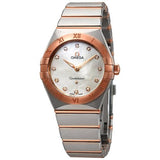 Omega Constellation Manhattan Quartz Diamonds Mother of Pearl Dial Two Tone Steel Strap Watch for Women - 131.20.25.60.55.001