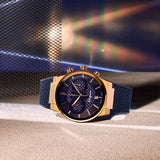 Salvatore Ferragamo Sapphire Blue Dial Blue Rubber Strap Watch for Men - SFHP00220