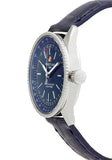 Breitling Navitimer Automatic 35 Blue Dial Blue Leather Strap Watch for Men - A17395161C1P1