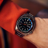 Seiko 5 Sports SKX Series Regatta Timer Retro Blue Dial Silver Steel Strap Watch For Men - SRPK13K1