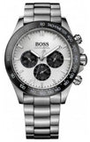 Hugo Boss 1512964 Ikon Quartz Men's Watch – White Dial & Silver Steel Strap