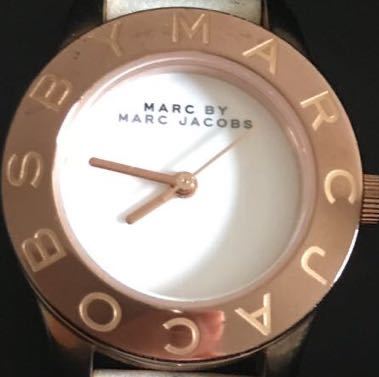 Marc Jacobs Mini Blade White Dial White Leather Strap Watch for Women - MBM1207