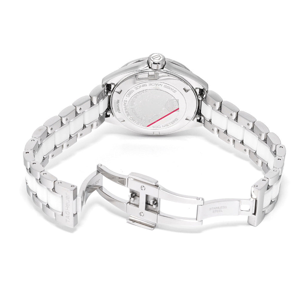 Tag Heuer Formula 1 Diamonds Women's Watch WBJ141AD.BA0974 – White Dial with Two-Tone Steel Strap