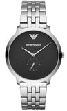 Emporio Armani AR11161 Classic Quartz Men's Watch – Black Dial & Silver Steel Strap
