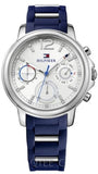 Tommy Hilfiger 1781746 Claudia Quartz Women's Watch – White Dial & Blue Steel Strap