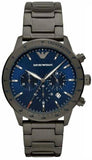 Emporio Armani AR80045 Mario Chronograph Men’s Watch – Blue Dial & Grey Steel Strap