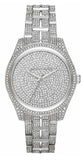 Michael Kors MK3717 Lauryn Analog Crystals Quartz Women's Watch – Silver Dial & Silver Steel Strap