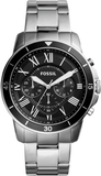 Fossil FS5236 Grant Sport Chronograph Men's Watch – Black Dial & Silver Steel Bracelet