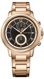 Tommy Hilfiger 1781820 Claudia Quartz Women's Watch – Black Dial & Rose Gold Steel Strap