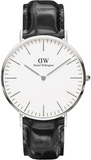 Daniel Wellington DW00100025 Classic York Men’s Watch – White Dial with Black Leather Strap