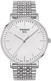 Tissot T Classic Everytime Large White Dial Silver Steel Strap Watch for Men - T109.610.11.031.00