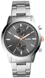 Fossil FS5407 Townsman Chronograph Men's Watch – Grey Dial & Silver Steel Strap