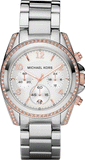 Michael Kors Blair Chronograph Silver Dial Silver Steel Strap Watch for Women - MK5459