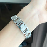 Burberry Signature Silver Dial Silver Steel Strap Watch for Women - BU4212