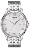 Tissot T063.610.11.038.00 T-Classic Tradition Men's Watch – Silver Dial & Silver Steel Bracelet
