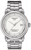 Tissot T086.408.11.016.00 T Classic Luxury Powermatic 80 Men's Watch – White Dial & Silver Steel Strap