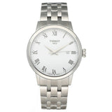 Tissot T Classic Dream White Dial Silver Steel Strap Watch For Men - T129.410.11.013.00