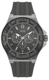 Guess W0674G8 Force Men's Watch – Grey Dial & Grey Rubber Strap