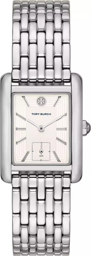 Tory Burch Eleanor White Dial Silver Steel Strap Watch for Women - TBW1069
