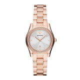 Emporio Armani Federica Analog Mother of Pearl Dial Rose Gold Steel Strap Watch for Women - AR11558