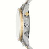 Emporio Armani Racer Chronograph Black Dial Two Tone Steel Strap Watch for Men - AR11678