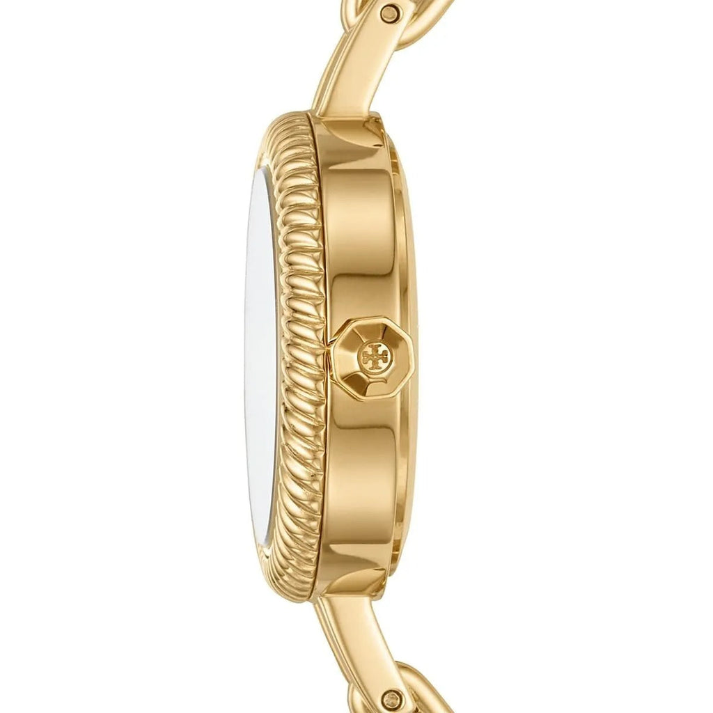 Tory Burch Riva Gold Dial Gold Steel Strap Watch for Women - TBW4029