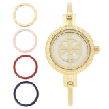 Tory Burch Riva Gold Dial Gold Steel Strap Watch for Women - TBW4029