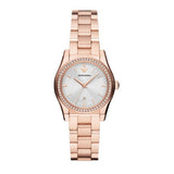 Emporio Armani Federica Analog Mother of Pearl Dial Rose Gold Steel Strap Watch for Women - AR11558