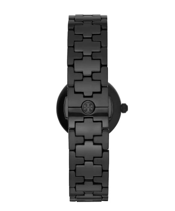Tory Burch Reva Black Dial Black Steel Strap Watch for Women - TBW4039