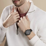 Hugo Boss 1514003 Trace Chronograph Men's Watch – Black Dial & Black Leather Strap