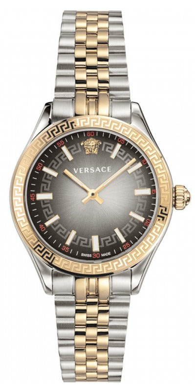 Versace Hellenyium Grey Dial Two Tone Steel Strap Watch for Women - VEHU00520