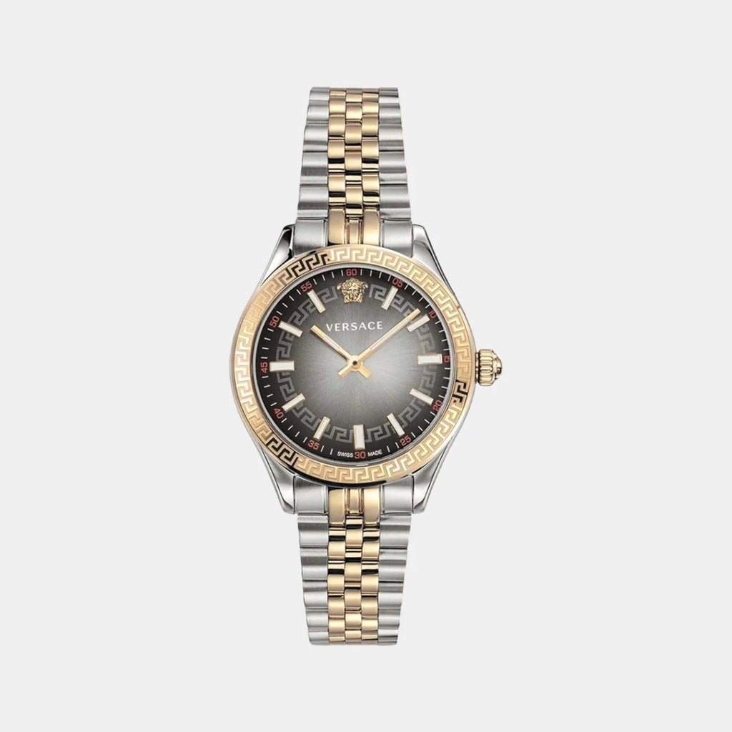 Versace Hellenyium Grey Dial Two Tone Steel Strap Watch for Women - VEHU00520
