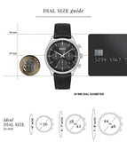 Hugo Boss 1514049 Gregor Chronograph Men's Watch – Black Dial & Black Leather Strap