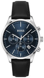 Hugo Boss 1514156 Avery Chronograph Men's Watch – Blue Dial & Black Leather Strap