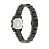Versace DV One Mini Black Dial Black Steel Strap Watch for Women - VE9F00124