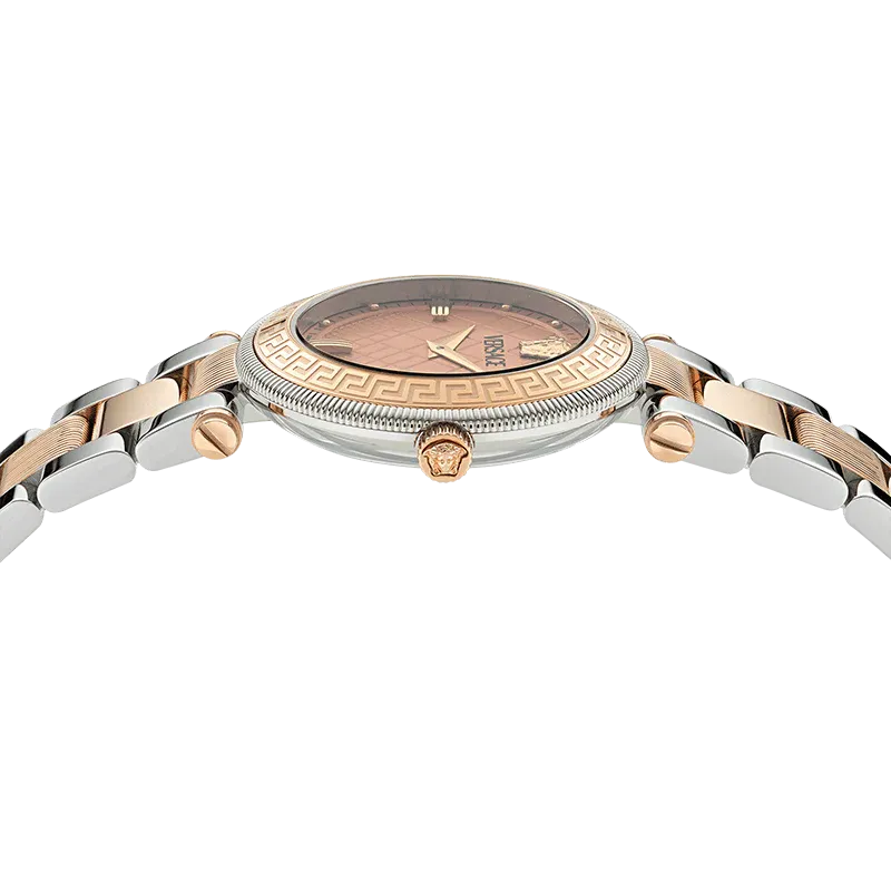 Versace Reve Analog Rose Gold Dial Two Tone Steel Strap Watch for Women - VE8B00424