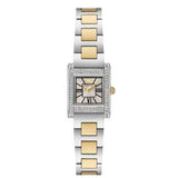 Emporio Armani Genni Crystals Silver Dial Two Tone Steel Strap Watch for Women - AR11704
