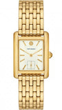 Tory Burch Eleanor White Dial Gold Steel Strap Watch for Women - TBW1060
