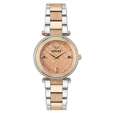 Versace Reve Analog Rose Gold Dial Two Tone Steel Strap Watch for Women - VE8B00424