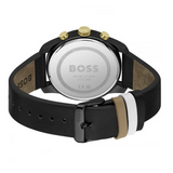 Hugo Boss 1514003 Trace Chronograph Men's Watch – Black Dial & Black Leather Strap