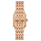 Tory Burch Robinson White Dial Rose Gold Steel Strap Watch for Women - TBW1502