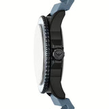 Emporio Armani Sea Explorer Divers Blue Dial Blue Silicone Strap Watch for Men - AR11685