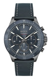 Hugo Boss 1514056 Troper Chronograph Men's Watch – Blue Dial & Blue Leather Strap