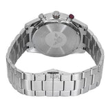 Emporio Armani Racer Chronograph White Dial Silver Steel Strap Watch for Men - AR11645