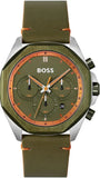 Hugo Boss 1514018 Cloud Chronograph Men's Watch – Olive Green Dial & Green Leather Strap