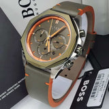 Hugo Boss 1514018 Cloud Chronograph Men's Watch – Olive Green Dial & Green Leather Strap