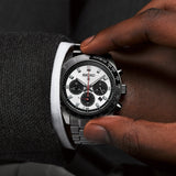 Seiko SSC911 Prospex Speedtimer Solar Chronograph Quartz Men's Watch – Silver Dial & Silver Steel Strap